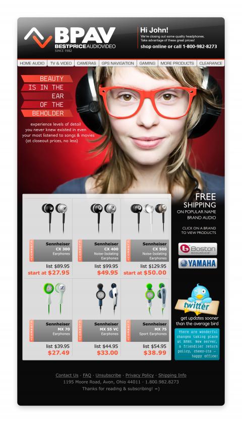 Best Price Audio Video newsletter