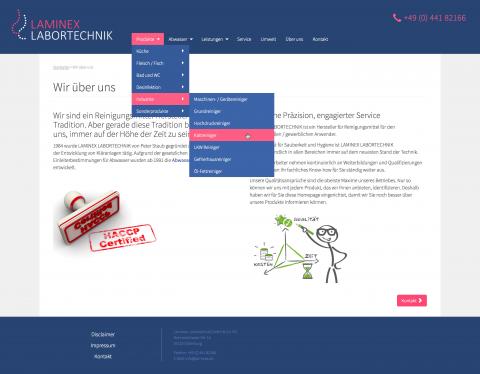 Laminex web design