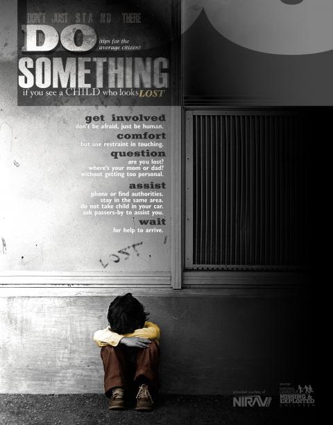 NCMEC full page print ad design