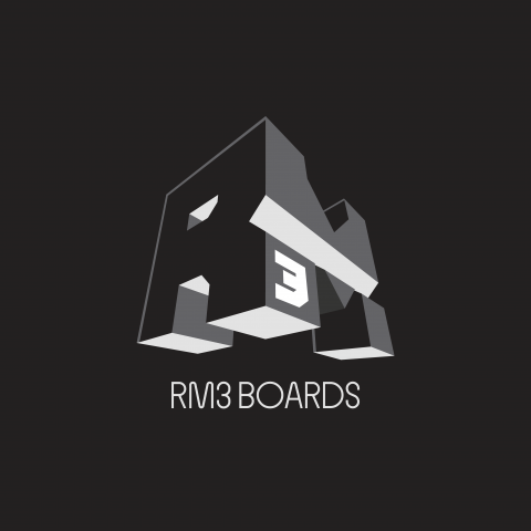 RM3 Snowboards logo design